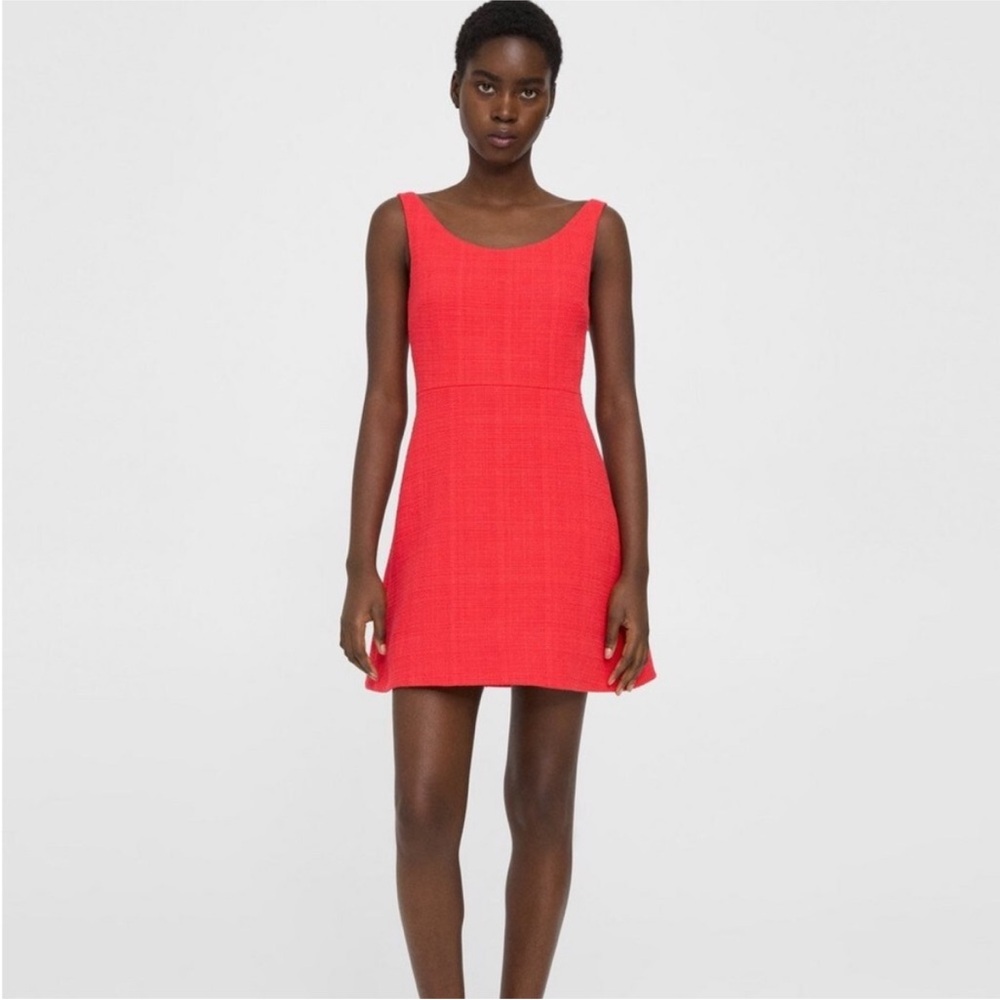 Ballerina Neckline Mini Dress in Cotton Tweed - NEW WITH TAGS (Retail: $395)